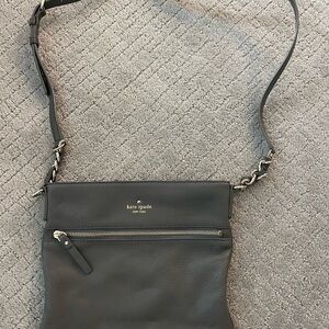 Kate Spade Gray Leather Shoulder Bag